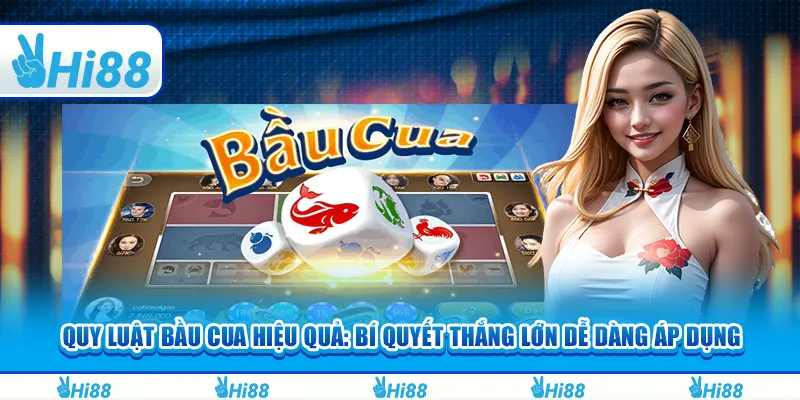 Quy luật bầu cua hiệu quả: Bí quyết thắng lớn dễ dàng áp dụng