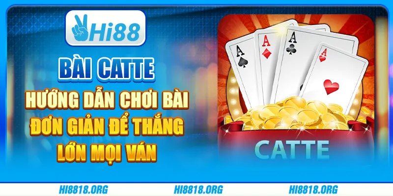 Bài catte: hướng dẫn chơi bài đơn giản để thắng lớn mọi ván