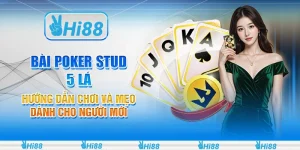 Bài poker stud 5 lá: hướng dẫn chơi và mẹo dành cho người mới